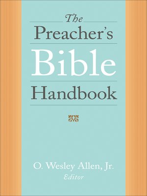 cover image of The Preacher's Bible Handbook